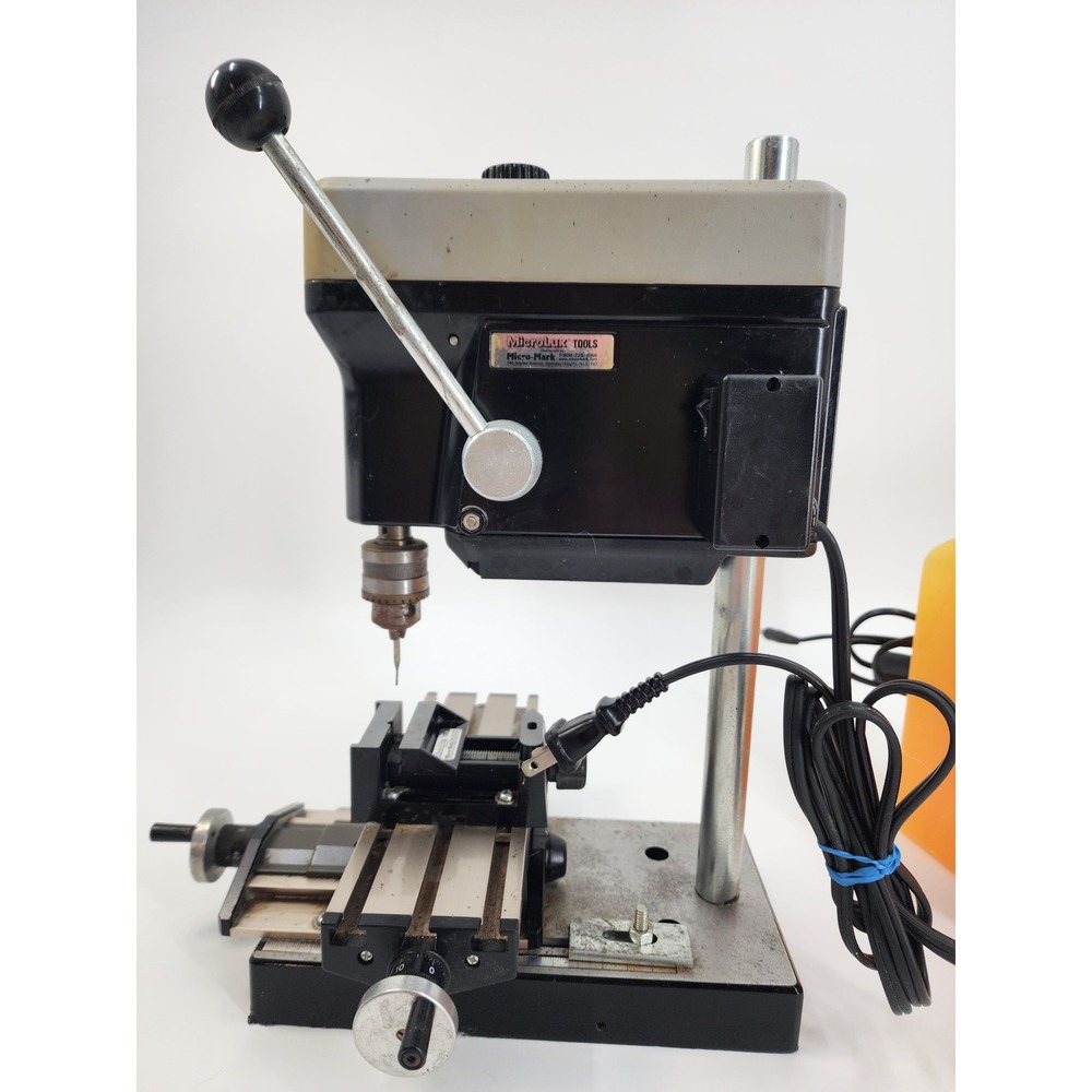 MicroLux Micro-Mark Miniature Drill Press with X-Y Table Vise and Coolant Tank - Picture 4 of 15